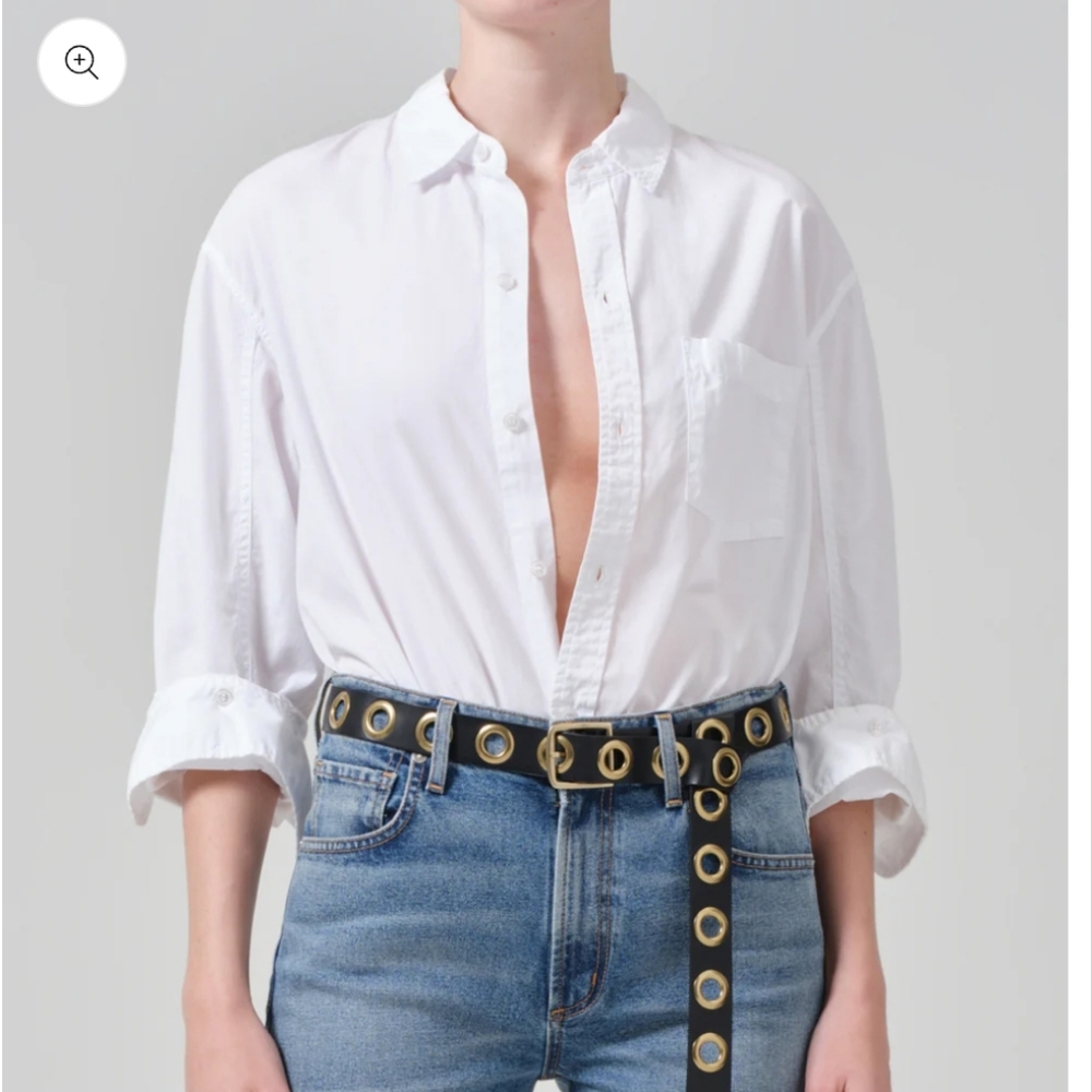 Citizens of Humanity Medium Kayla Shrunken Shirt